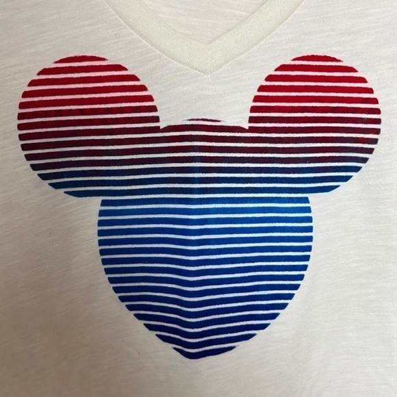 Disney Parks Mickey Mouse Icon V Neck Tee - Picture 2 of 9